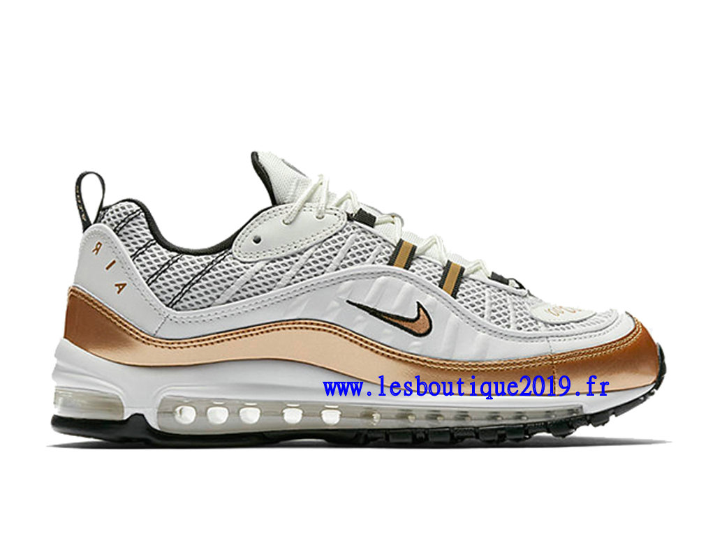 air max blanche et or