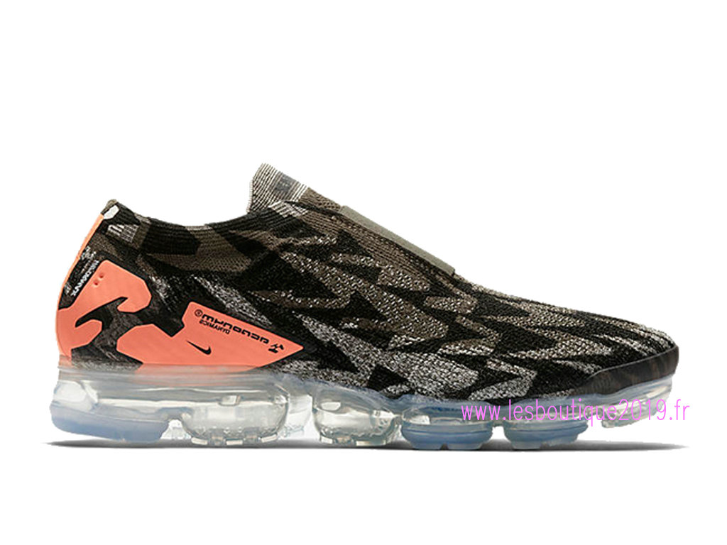 Nike Air VaporMax Flyknit MOC 2 Gris Orange Chaussures Nike Running Pas Cher Pour Homme AQ0996 ...